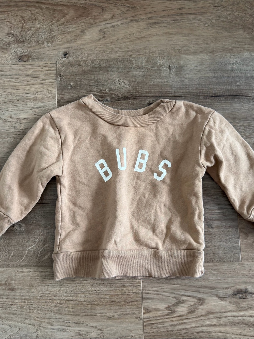 Ford & Wyatt BUBS Crewneck Sweatshirt Tan Camel Color Size 3/6 Months
